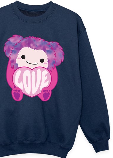 Squishmallows Woxie Love Navy Sweatshirt (5-13 Years)