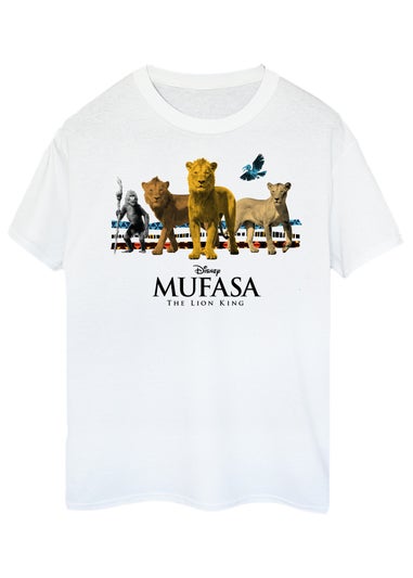 Disney Mufasa Group Men White T-Shirt