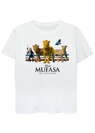 Disney Mufasa Group Boys White T-Shirt (3-13 Years)