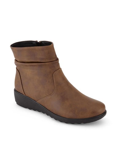 Cotton Traders Chestnut Core Comfort Flexisole Boots