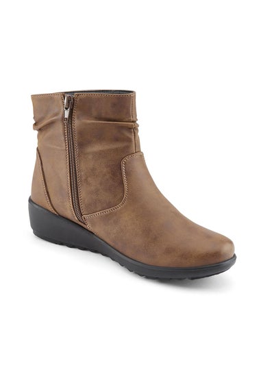 Cotton Traders Chestnut Core Comfort Flexisole Boots