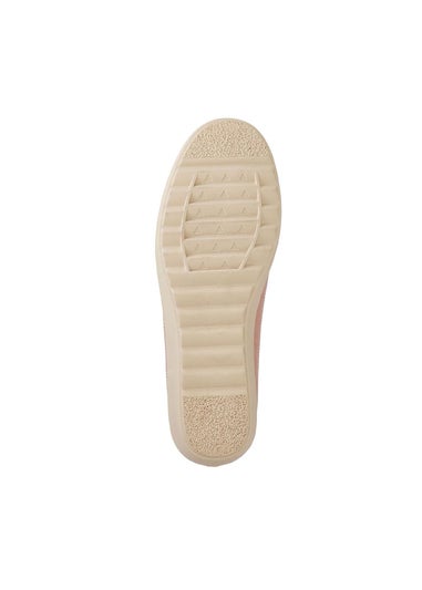 Cotton Traders Pale Pink Soft Step Elasticated Slip On Shoes