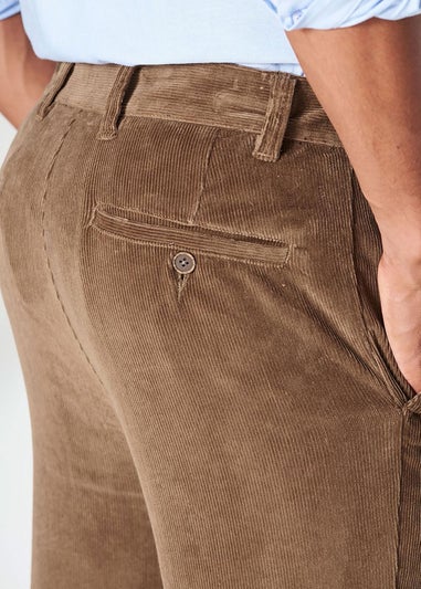 Cotton Traders Chestnut Stretch Cord Comfort Trousers
