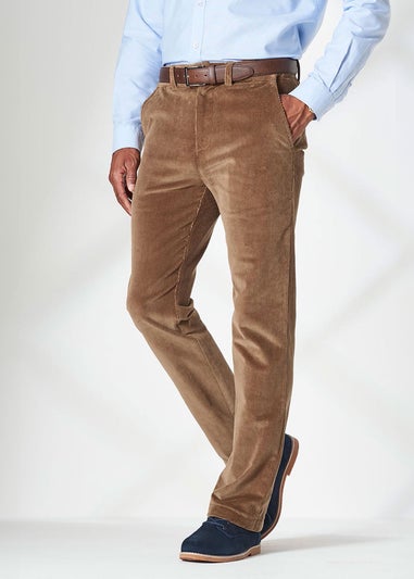 Cotton Traders Chestnut Stretch Cord Comfort Trousers
