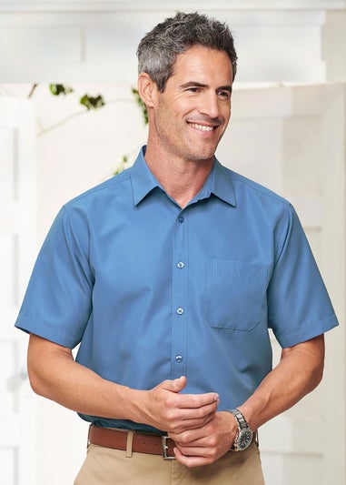 Cotton Traders Denim Short Sleeve Soft Touch Shirt