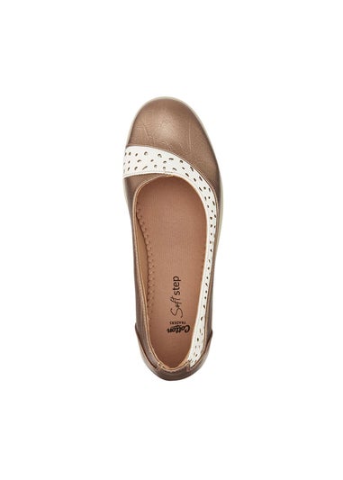 Cotton Traders Gunmetal Soft Step Slip On Shoes