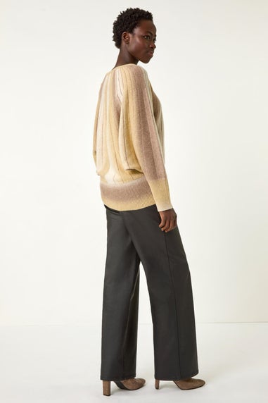 Roman Taupe SpaceDye Sunray Knit Jumper