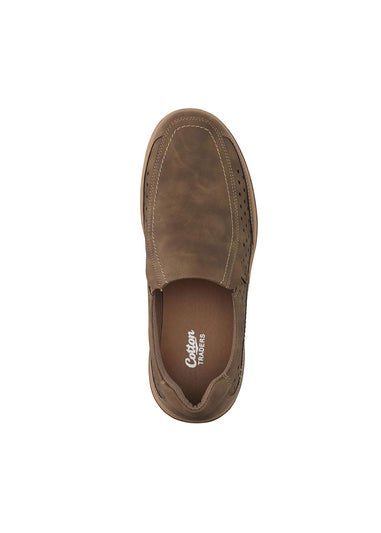 Cotton Traders Chocolate Casual Slip On Shoes