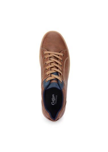 Cotton Traders Chestnut Lace Up Trainers