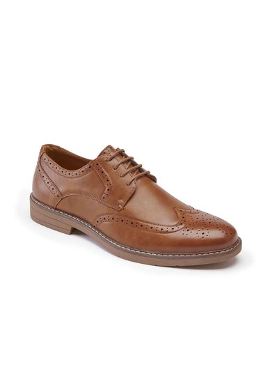 Cotton Traders Chestnut Lace-Up Brogues