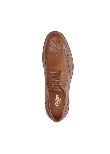 Cotton Traders Chestnut Lace-Up Brogues