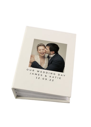 Personalised Memento Company Photo Upload 6x4 Ivory Photo Album with Sleeves