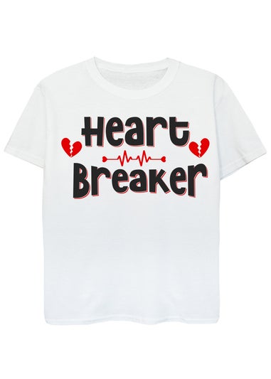 Brands In Heart Breaker Kids White T-Shirt (3-13 Years)