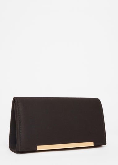 Quiz Black Long Clutch Bag