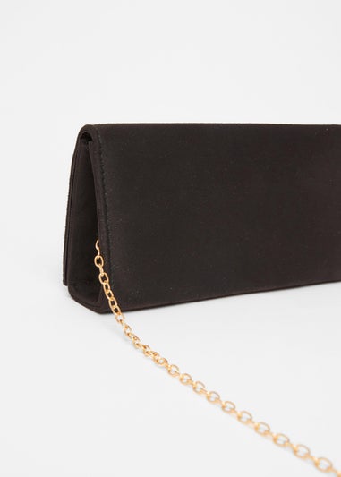 Quiz Black Long Clutch Bag