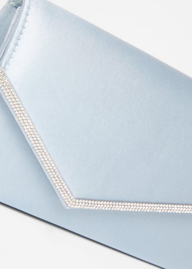 Quiz Blue Diamante Clutch