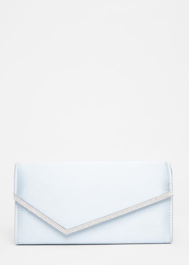 Quiz Blue Diamante Clutch