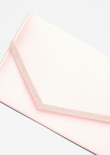 Quiz Pink Diamante Clutch