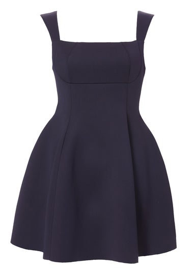 Quiz Navy Bow Skater Dress