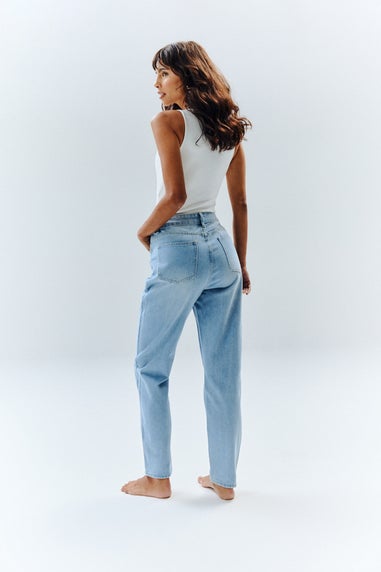 In The Style Tall Light Blue Sofia Straight Mom Jeans