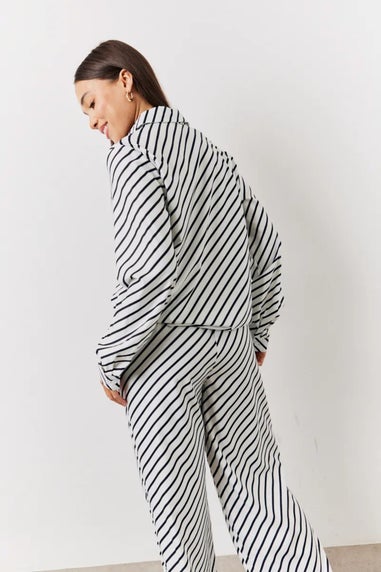 In The Style Black/White Striped Trouser