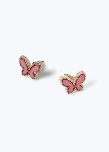 Muse Pink Butterfly Earrings