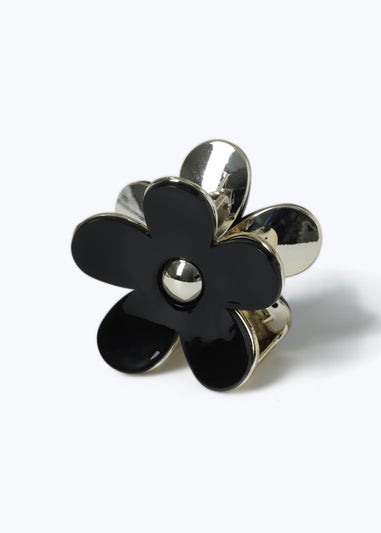 Black Mothers Day Flower Claw Clip