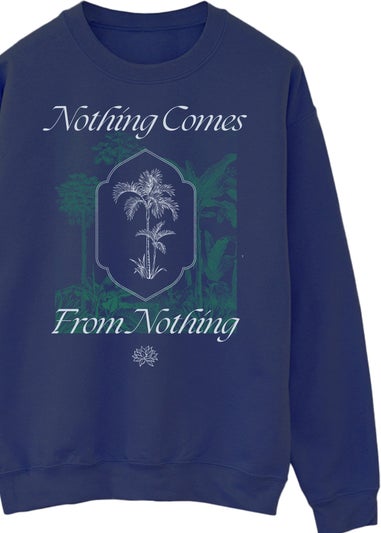 White Lotus Nothing Comes From Nothing Women Navy Sweatshirt