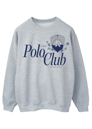 White Lotus Polo Club Women Heather Grey Sweatshirt