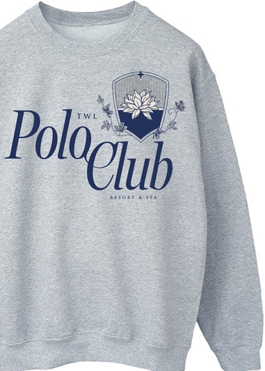 White Lotus Polo Club Women Heather Grey Sweatshirt