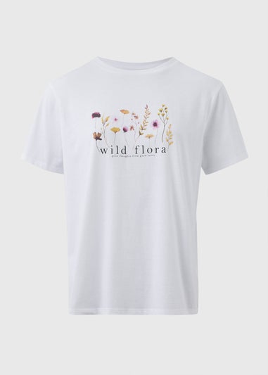 White Wild Flora T-Shirt