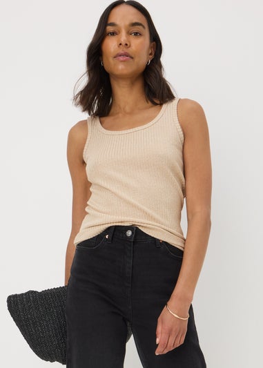 Gold Sparkle Vest Top