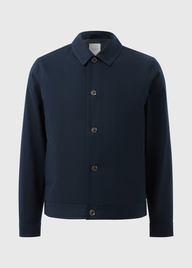 Navy Button Smart Shacket