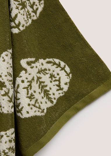 Green Pumpkin Hand Towel