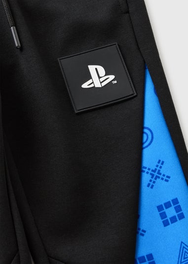 Boys Black Playstation Track Jogging Bottoms (5-13yrs)