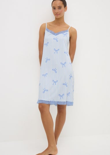 Blue Bow Chemise