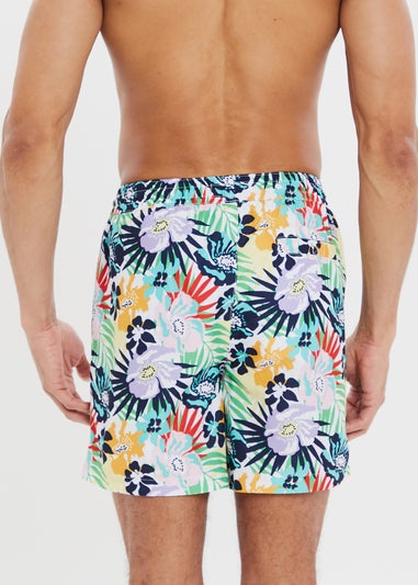 Threadbare Multi Floral Print Swim Shorts