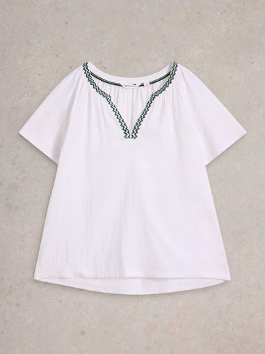 Besticktes Top Lucia