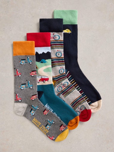 4-er Pack Socken Road Trip