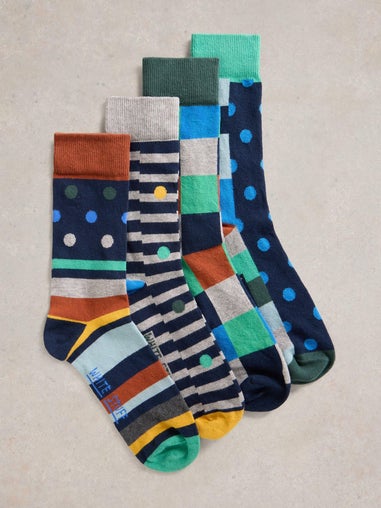 4-er Pack Socken Hotch Potch