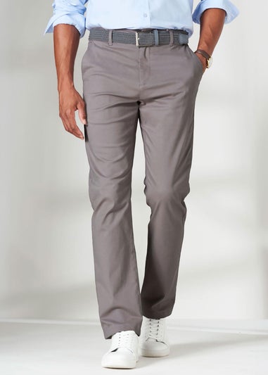 Cotton Traders Linen Flat Front Stretch Chino Trousers