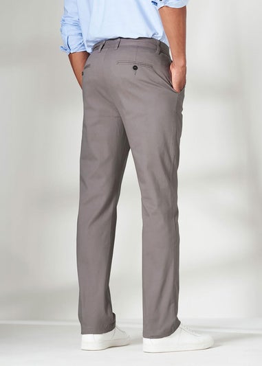 Cotton Traders Linen Flat Front Stretch Chino Trousers