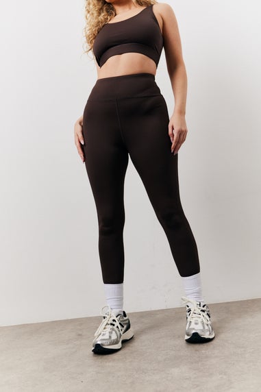 In The Style Tall Chocolate High Waist Leggings