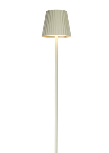 Premier Decorations Sage Green 20 LED Aluminium USB Rechargeable Touch Activated Standing Lamp