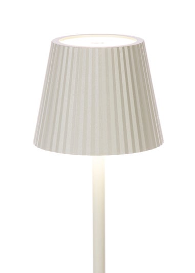 Premier Decorations 56 LED Aluminium USB Rechargeable Touch Activated Table Lamp Sage Green