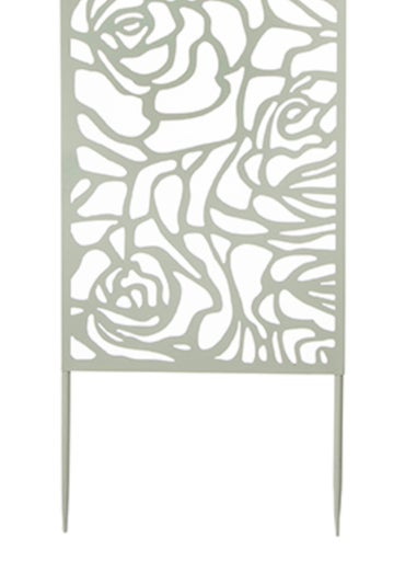 Premier Decorations Sage Green Rose Design Metal Screen