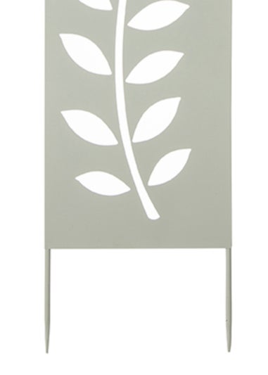 Premier Decorations Fern Design Metal Screen Sage Green