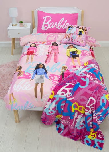 Barbie Pink Fleece Throw