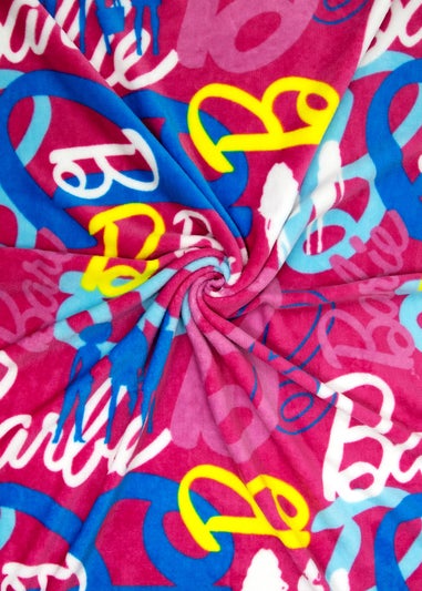 Barbie Pink Fleece Throw