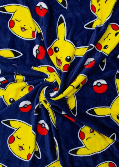 Pokemon Blue Retro Fleece Throw